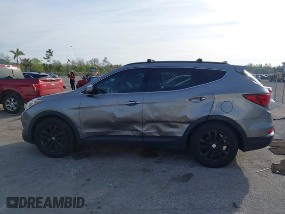 2017 Hyundai Santa Fe Sport 2.0T with VIN 5XYZU4LA0HG487276, listed as a IAAI auction lot 41441697 with 118,248 mi miles. Bid and sale history available at carsss.com. Image 14.