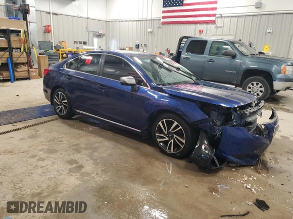 2017 Subaru Legacy Sport with VIN 4S3BNAS61H3055200, listed as a Copart auction lot 49849845 with 0 mi miles and Salvage Title. Bid and sale history available at carsss.com. Image 4.