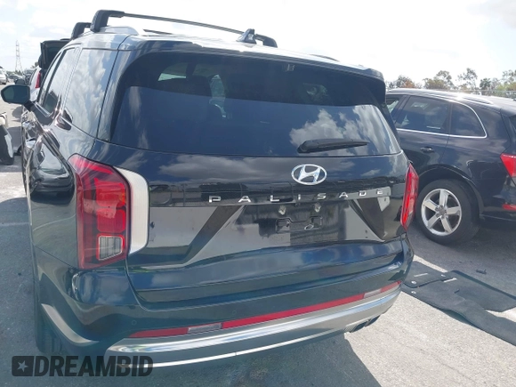 2024 Hyundai Palisade Calligraphy z VIN KM8R74GEXRU678526, wystawiony jako IAAI lot #41958741 z przebiegiem 2 666 mil mil oraz . Historia ofert i sprzedaży dostępna na DreamBid. Obrazek 16.