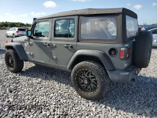 2019 Jeep Wrangler Unlimited Sport with VIN 1C4HJXDG6KW690966, listed as a Copart auction lot 62450355 with 55,576 mi miles and Salvage title. Bid and sale history available at DreamBid. Image 2.