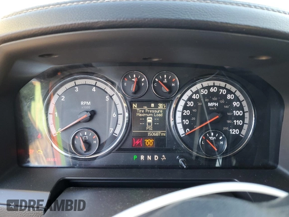 2011 Ram 2500 Laramie Longhorn с VIN 3D7UT2HL7BG560315, выставлен на аукционе Copart как лот 42378355 с пробегом 150 687 миль миль и Чистый • Clean title. История ставок и продаж доступна на DreamBid. Изображение 9.