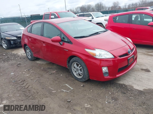 2010 Toyota Prius II with VIN JTDKN3DU4A0215973, listed as a IAAI auction lot 42005259 with 167,088 mi miles. Bid and sale history available at carsss.com. Image 1.