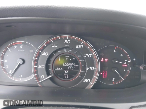 2015 Honda Accord Sport with VIN 1HGCR2F55FA066887, listed as a IAAI auction lot 41937676 with 95,424 mi miles and . Bid and sale history available at DreamBid. Image 7.