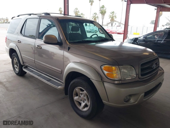 2001 Toyota Sequoia SR5 with VIN 5TDZT34A31S056662, listed as a IAAI auction lot 41778730 with 287,065 mi miles. Bid and sale history available at carsss.com. Image 1.