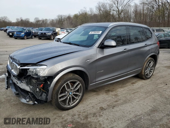 2017 BMW X3 xDrive35i with VIN 5UXWX7C58H0U40354, listed as a Copart auction lot 52769395 with 67,047 mi miles and Salvage Title. Bid and sale history available at DreamBid. Image 1.