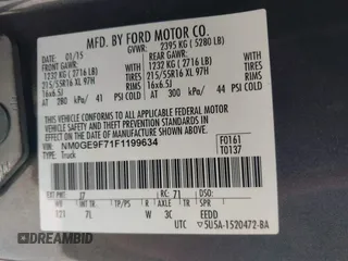 2015 Ford Transit Connect XLT с VIN NM0GE9F71F1199634, выставлен на аукционе IAAI как лот 42580238 с пробегом 241 591 миль миль и . История ставок и продаж доступна на DreamBid. Изображение 9.