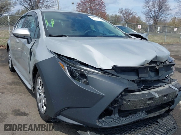 2021 Toyota Corolla LE with VIN 5YFEPMAE8MP219500, listed as a IAAI auction lot 41918596 with 105,576 mi miles and . Bid and sale history available at DreamBid. Image 1.