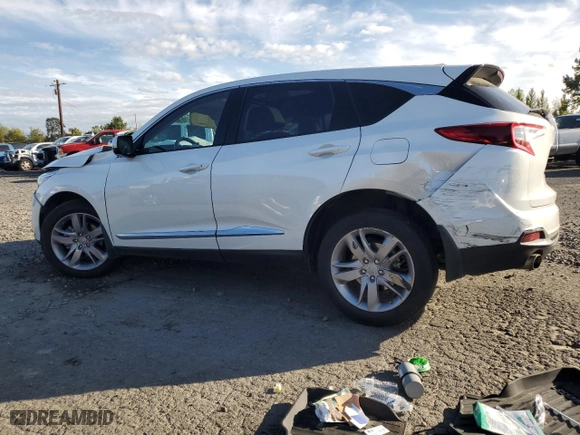 2020 Acura RDX w/Advance Pkg with VIN 5J8TC2H74LL008480, listed as a Copart auction lot 75440754 with 35,907 mi miles and Salvage Title. Bid and sale history available at carsss.com. Image 2.