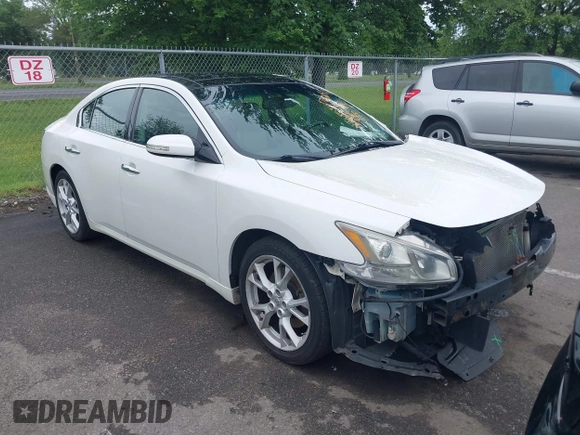 2013 Nissan Maxima S with VIN 1N4AA5AP5DC812611, listed as a IAAI auction lot 42685505 with 226,736 mi miles and . Bid and sale history available at DreamBid. Image 1.