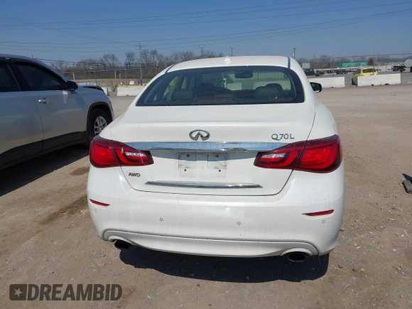 2017 Infiniti Q70 3.7 with VIN JN1BY1PR4HM210734, listed as a IAAI auction lot 41781440 with 146,030 mi miles and . Bid and sale history available at DreamBid. Image 16.