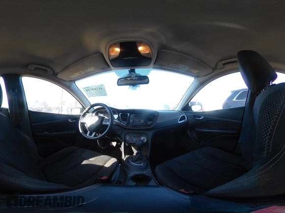 2015 Dodge Dart SXT with VIN 1C3CDFBB1FD128465, listed as a IAAI auction lot 41768728 with 191,041 mi miles. Bid and sale history available at carsss.com. Image 18.