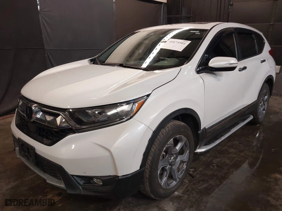 2019 Honda CR-V EX-L with VIN 2HKRW2H85KH607755, listed as a IAAI auction lot 40875501 with 56,756 mi miles. Bid and sale history available at carsss.com. Image 2.