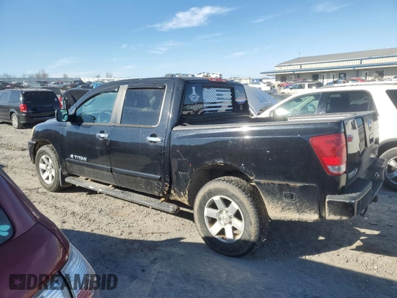 2005 Nissan Titan LE with VIN 1N6AA07B15N555054, listed as a Copart auction lot 42713855 with 213,169 mi miles and Salvage Title. Bid and sale history available at carsss.com. Image 2.