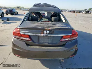 2014 Honda Civic Sedan LX with VIN 2HGFB2F51EH554297, listed as a Copart auction lot 52041955 with 0 mi miles and Clean Title. Bid and sale history available at carsss.com. Image 6.