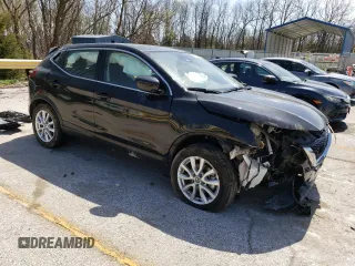 2022 Nissan Rogue S with VIN JN1BJ1AV9NW347808, listed as a Copart auction lot 52240685 with 53,078 mi miles and Salvage title. Bid and sale history available at DreamBid. Image 4.