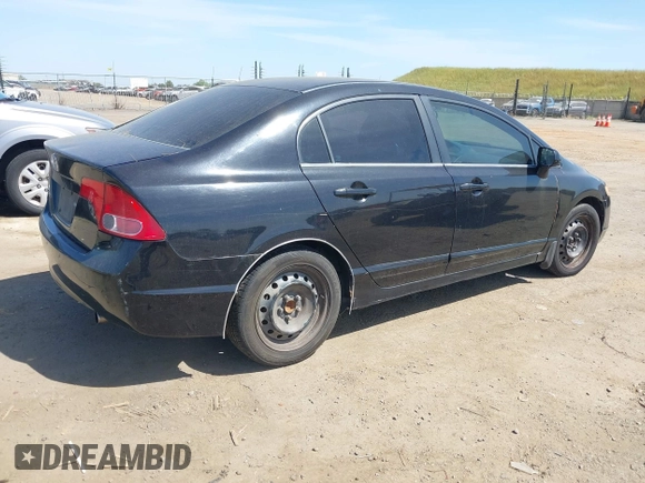 2007 Honda Civic Sdn LX with VIN 1HGFA16507L126952, listed as a IAAI auction lot 42104129 with 182,111 mi miles. Bid and sale history available at carsss.com. Image 4.