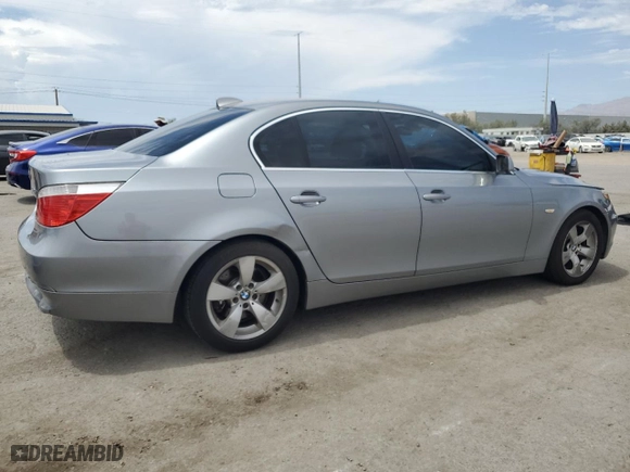 2006 BMW 5 Series 525i with VIN WBANE53526CK89625, listed as a Copart auction lot 66627994 with 213,662 mi miles and Salvage Title. Bid and sale history available at carsss.com. Image 3.