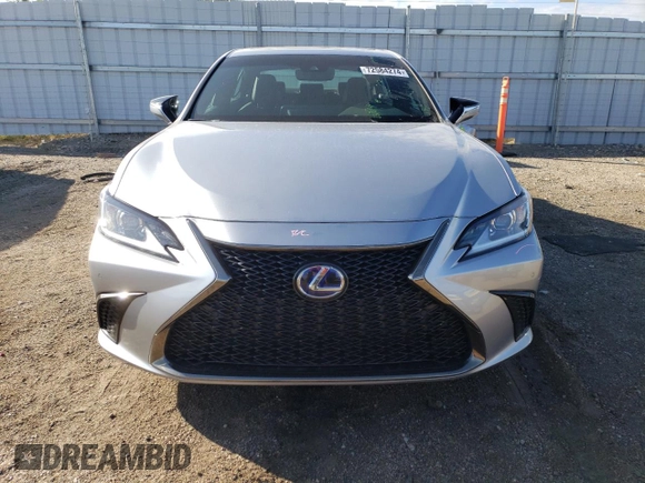 2022 Lexus ES 300h F Sport with VIN 58AGA1C11NU020199, listed as a Copart auction lot 72584274 with 36,351 mi miles and Salvage title. Bid and sale history available at DreamBid. Image 5.