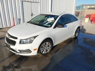 2015 Chevrolet Cruze LS with VIN 1G1PA5SH8F7280481, listed as a IAAI auction lot 41666348 with 86,584 mi miles. Bid and sale history available at carsss.com. Image 2.
