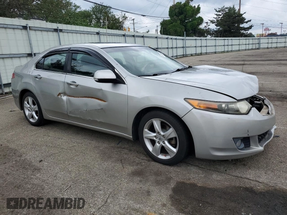 2009 Acura TSX with VIN JH4CU26689C025697, listed as a Copart auction lot 61535445 with 211,074 mi miles and Salvage title. Bid and sale history available at DreamBid. Image 4.