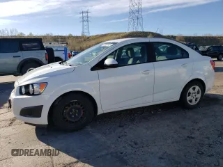 2015 Chevrolet Sonic LS with VIN 1G1JA5SH5F4143148, listed as a Copart auction lot 53902145 with 105,980 mi miles and Salvage title. Bid and sale history available at DreamBid. Image 1.
