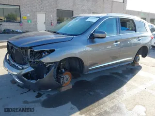 2015 Infiniti QX60 with VIN 5N1AL0MN9FC525093, listed as a IAAI auction lot 41641612 with 1 mi miles. Bid and sale history available at carsss.com. Image 2.