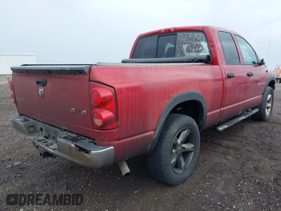 2007 Dodge 1500 SLT with VIN 1D7HU18217S189166, listed as a IAAI auction lot 42168002 with 264,304 mi miles. Bid and sale history available at carsss.com. Image 4.
