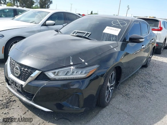 2021 Nissan Maxima SV with VIN 1N4AA6CV6MC514778, listed as a IAAI auction lot 41481262 with 70,282 mi miles. Bid and sale history available at carsss.com. Image 2.