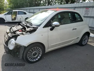 2014 FIAT 500 Lounge z VIN 3C3CFFER9ET258179, wystawiony jako Copart lot #60791595 z przebiegiem 77 458 mil mil oraz Szkoda całkowita • Salvage title. Historia ofert i sprzedaży dostępna na DreamBid. Obrazek 1.