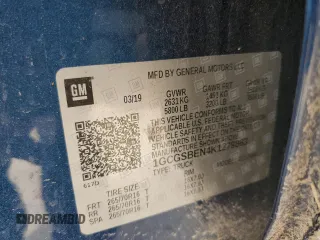 2019 Chevrolet Colorado 2WD Work Truck z VIN 1GCGSBEN4K1279863, wystawiony jako Copart lot #49183645 z przebiegiem 92 728 mil mil oraz Szkoda całkowita • Salvage title. Historia ofert i sprzedaży dostępna na DreamBid. Obrazek 14.