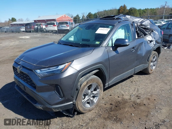 2023 Toyota RAV4 XLE with VIN 2T3P1RFV7PW369012, listed as a IAAI auction lot 41822325 with 57,527 mi miles. Bid and sale history available at carsss.com. Image 2.