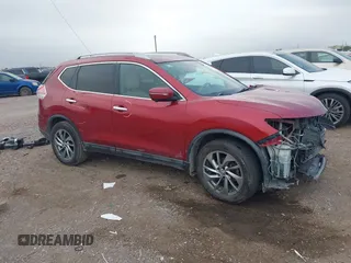2015 Nissan Rogue SL with VIN 5N1AT2MT0FC866375, listed as a IAAI auction lot 41236983 with 125,074 mi miles. Bid and sale history available at carsss.com. Image 1.
