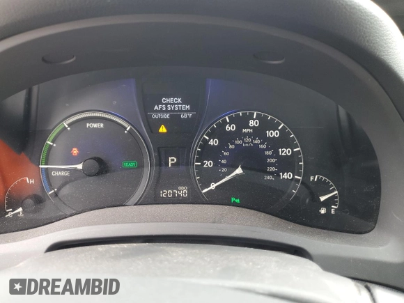 2011 Lexus RX 450h with VIN JTJBC1BA5B2040901, listed as a Copart auction lot 61205235 with 120,740 mi miles and Salvage title. Bid and sale history available at DreamBid. Image 9.