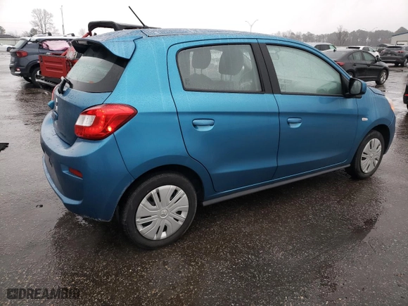 2020 Mitsubishi Mirage ES with VIN ML32A3HJ2LH003107, listed as a Copart auction lot 45206635 with 37,380 mi miles and Salvage Title. Bid and sale history available at carsss.com. Image 3.