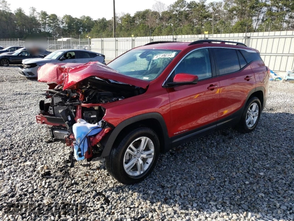 2023 GMC Terrain SLE with VIN 3GKALMEG5PL273428, listed as a Copart auction lot 87035234 with 13,944 mi miles and Salvage Title. Bid and sale history available at DreamBid. Image 1.