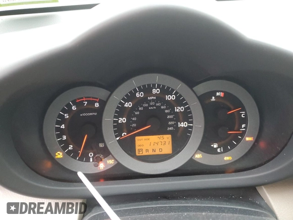 2008 Toyota RAV4 Ltd with VIN JTMBK31V086034723, listed as a Copart auction lot 43076275 with 114,731 mi miles and Salvage Title. Bid and sale history available at carsss.com. Image 9.