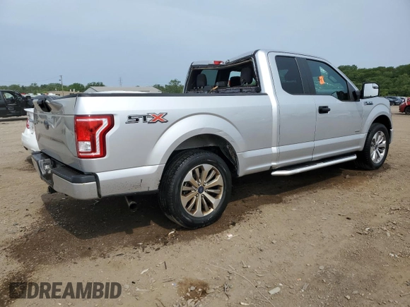 2017 Ford F-150 XL with VIN 1FTEX1CP4HFB07108, listed as a Copart auction lot 59360975 with 106,503 mi miles and Salvage title. Bid and sale history available at DreamBid. Image 3.