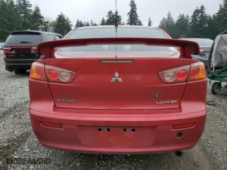 2008 Mitsubishi Lancer DE with VIN JA3AU16U78U019107, listed as a Copart auction lot 50465755 with 219,702 mi miles and Salvage Title. Bid and sale history available at carsss.com. Image 6.