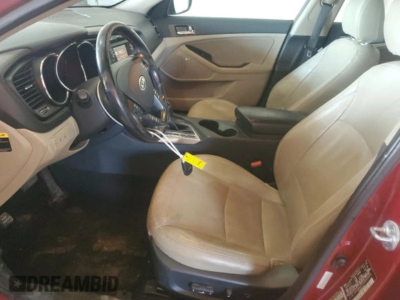 2012 Kia Optima EX with VIN 5XXGN4A77CG053039, listed as a Copart auction lot 48676705 with 114,501 mi miles and Salvage Title. Bid and sale history available at DreamBid. Image 7.