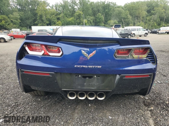 2017 Chevrolet Corvette 1LT with VIN 1G1YB2D75H5101851, listed as a Copart auction lot 69375164 with 9,778 mi miles and Salvage Title. Bid and sale history available at carsss.com. Image 6.