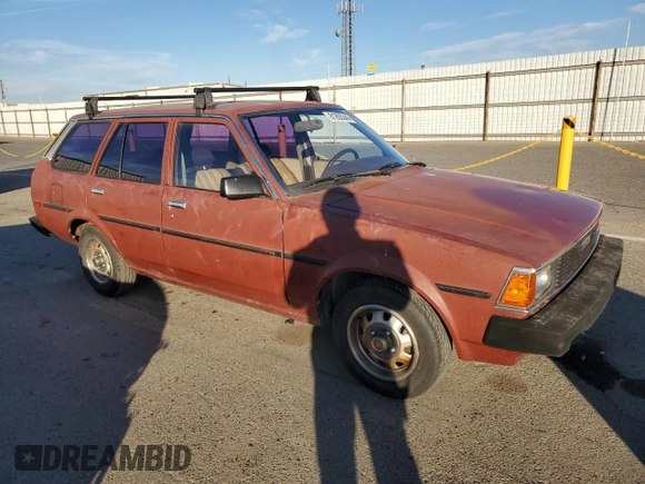 1983 Toyota Corolla with VIN JT2AE72W3D5007980, listed as a Copart auction lot 81855344 with 124,611 mi miles and Clean title. Bid and sale history available at DreamBid. Image 4.
