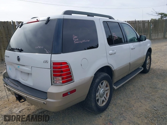 2005 Mercury Mountaineer Convenience z VIN 4M2DU86K45ZJ34777, wystawiony jako IAAI lot #41840824 z przebiegiem 174 846 mil mil oraz . Historia ofert i sprzedaży dostępna na DreamBid. Obrazek 4.