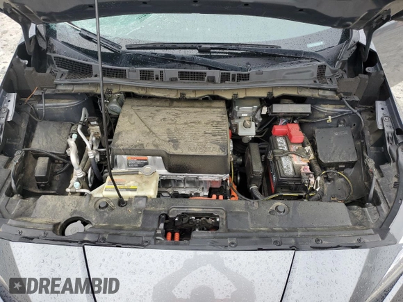 2018 Nissan LEAF SV with VIN 1N4AZ1CP1JC307031, listed as a Copart auction lot 58869215 with 99,621 mi miles and Salvage title. Bid and sale history available at DreamBid. Image 11.