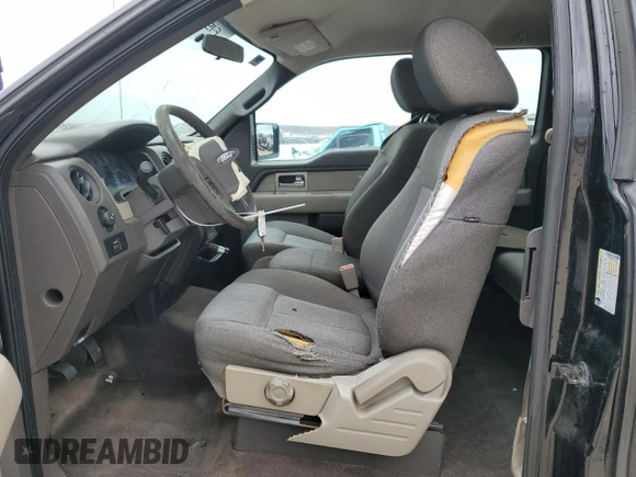 2009 Ford F-150 STX with VIN 1FTRX12W89FA12434, listed as a Copart auction lot 89214205 with 186,144 mi miles and Salvage Title. Bid and sale history available at carsss.com. Image 7.