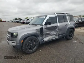 2020 Land Rover Defender SE with VIN SALEP7EU5L2023135, listed as a Copart auction lot 53918005 with 73,427 mi miles and Salvage title. Bid and sale history available at DreamBid. Image 1.