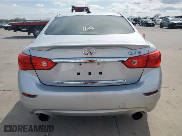 2017 Infiniti Q50 Red Sport 400 with VIN JN1FV7AP2HM851093, listed as a Copart auction lot 50955125 with 59,688 mi miles and Clean title. Bid and sale history available at DreamBid. Image 6.