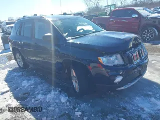 2012 Jeep Compass Sport with VIN 1C4NJDBB3CD577286, listed as a IAAI auction lot 41734239 with 119,972 mi miles. Bid and sale history available at carsss.com. Image 1.