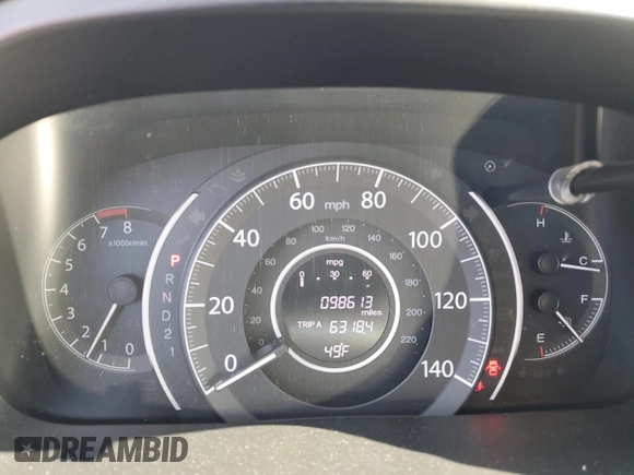 2014 Honda CR-V EX-L with VIN 2HKRM4H77EH702489, listed as a Copart auction lot 49974765 with 98,613 mi miles and Salvage Title. Bid and sale history available at carsss.com. Image 9.