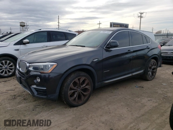 2017 BMW X4 xDrive28i with VIN 5UXXW3C33H0T79817, listed as a Copart auction lot 78091163 with 109,561 mi miles. Bid and sale history available at carsss.com. Image 1.