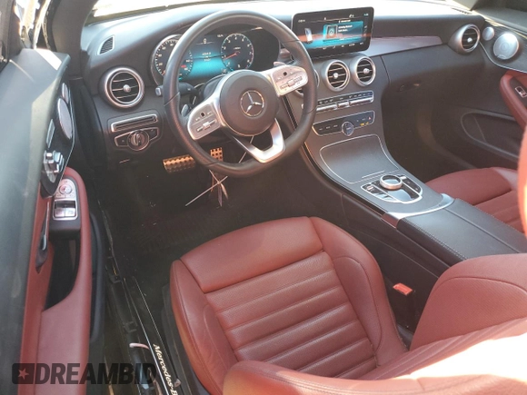 2021 Mercedes-Benz C 300 with VIN W1KWJ8DB6MG094048, listed as a Copart auction lot 87218894 with 50,604 mi miles and Salvage title. Bid and sale history available at DreamBid. Image 8.